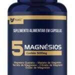 5 Magnesios Quelato Malato Taurato - 60 Capsulas Muwiz