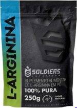 Arginina 250g - 100% Puro Importado - Soldiers Nutrition