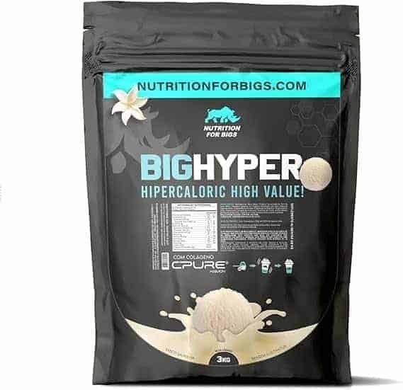 Hipercalorico-BigHyper-com-Creatina-3Kg-Nutrition-For-Bigs-Sabor-Baunilha.jpg Hipercalórico Best Mass (Com Creatina) Body Shape 3kg Refil (3kg, Baunilha) - Imagem 1