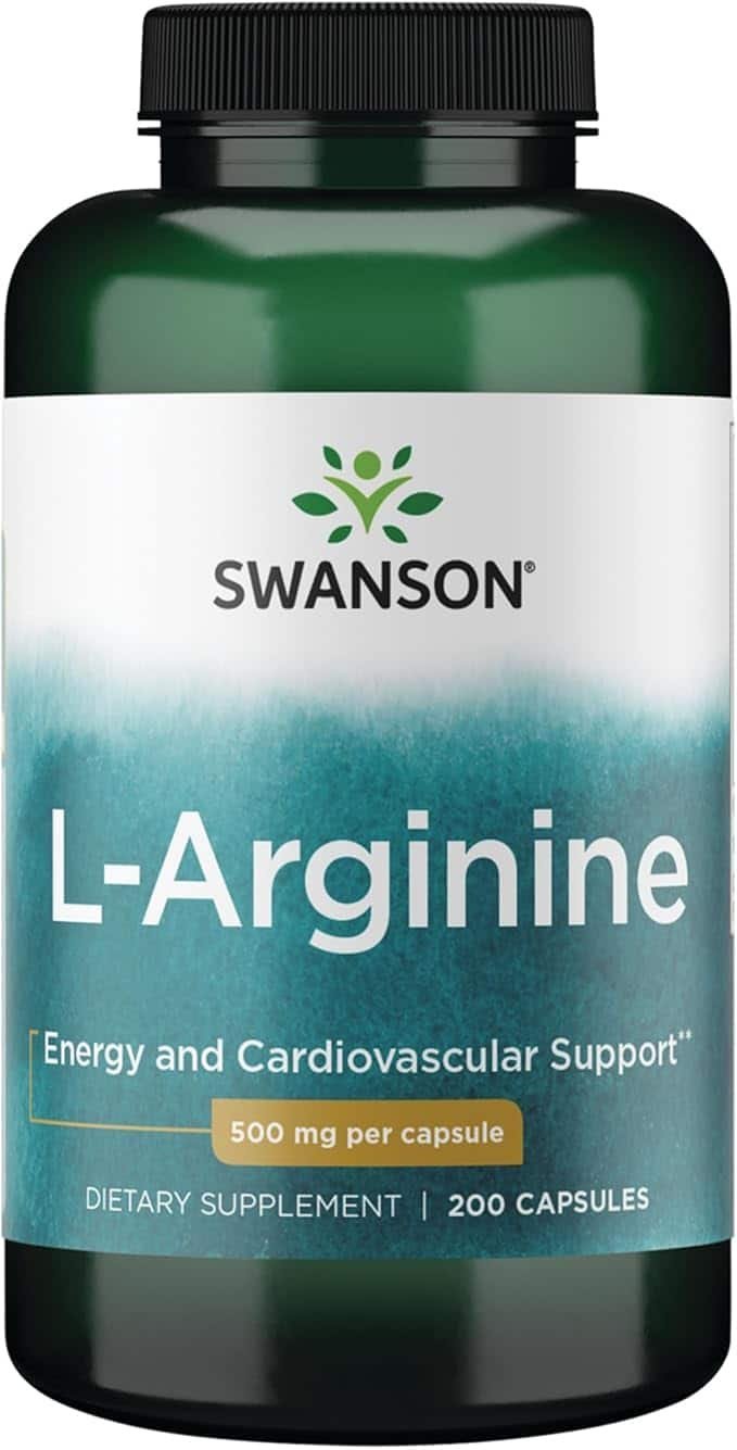 L-Arginina-500mg-Swanson-200-Capsulas-Importado.jpg L-Arginina 500mg Swanson 200 Cápsulas Importado - Imagem 1