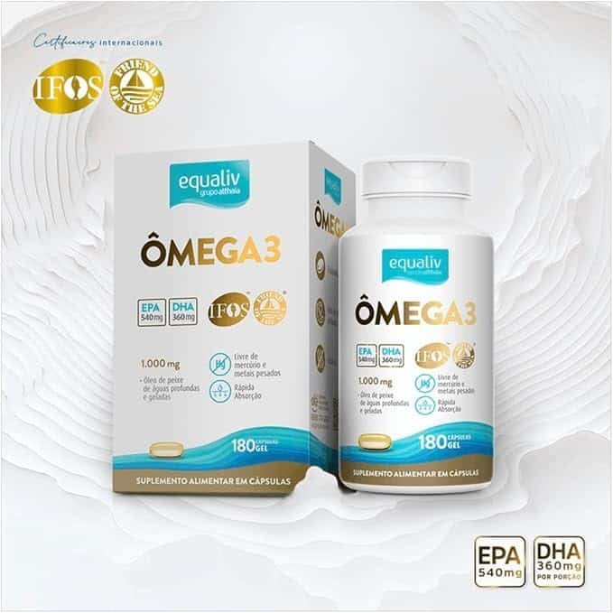 Omega-3-oleo-de-peixe-180-capsulas-gel-Equaliv-3.jpg Omega 3 óleo de peixe, 180 cápsulas gel, Equaliv - Imagem 1