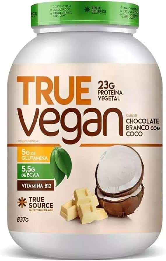 True-Source-True-Vegan-Proteina-Vegetal-837G-Chocolate-Branco-Com-Coco.jpg True Source True Vegan Proteína Vegetal - 837G Chocolate Branco Com Coco - Imagem 1