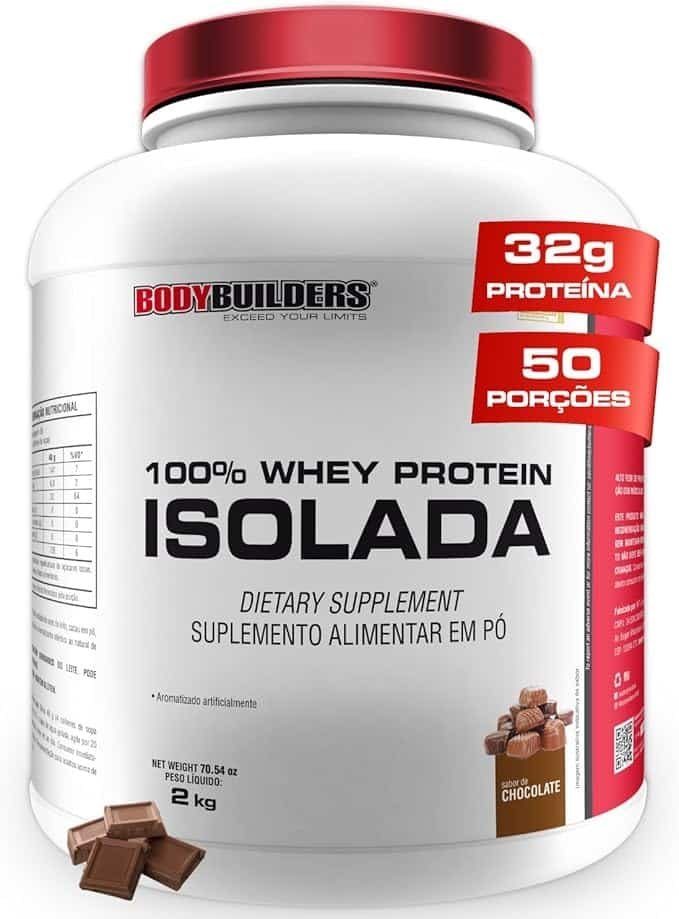 Whey-Protein-100-Isolada-Chocolate-2kg-Bodybuilders-1.jpg Whey Protein 100% Isolada Chocolate 2kg - Bodybuilders - Imagem 1
